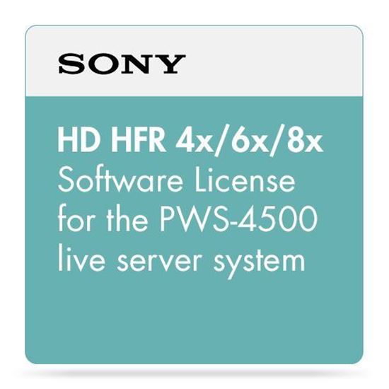 Picture of Sony HFR Software