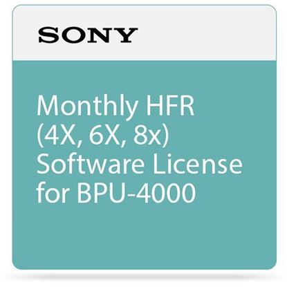 Picture of Sony HFR Software