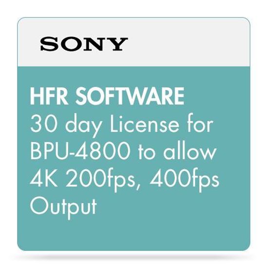 Picture of Sony HFR SOFTWARE