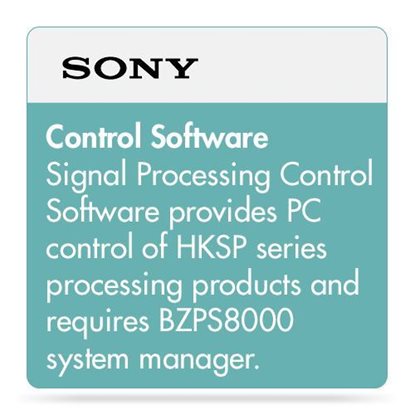 Picture of Sony PFV frame setup S/ware for BZPS-8000