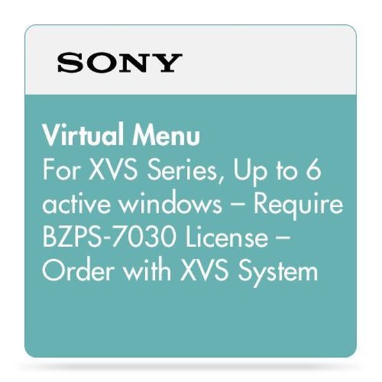 Picture of Sony VIRTUAL MENU BASE ADDITIONAL SOFTWARE